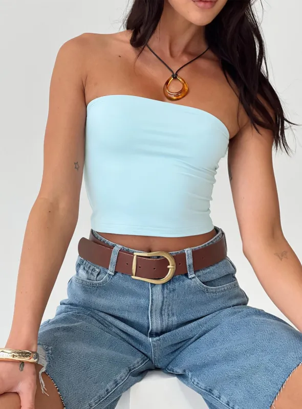 Tomlin Top Baby Blue sold by Princess Polly