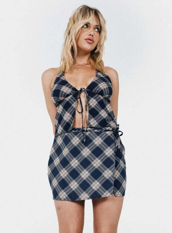 Motel Volta Skirt Black sold by Princess Polly