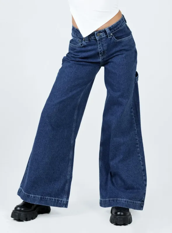 The Ragged Priest New Mid Blue Sweeper Organic sold by Princess Polly