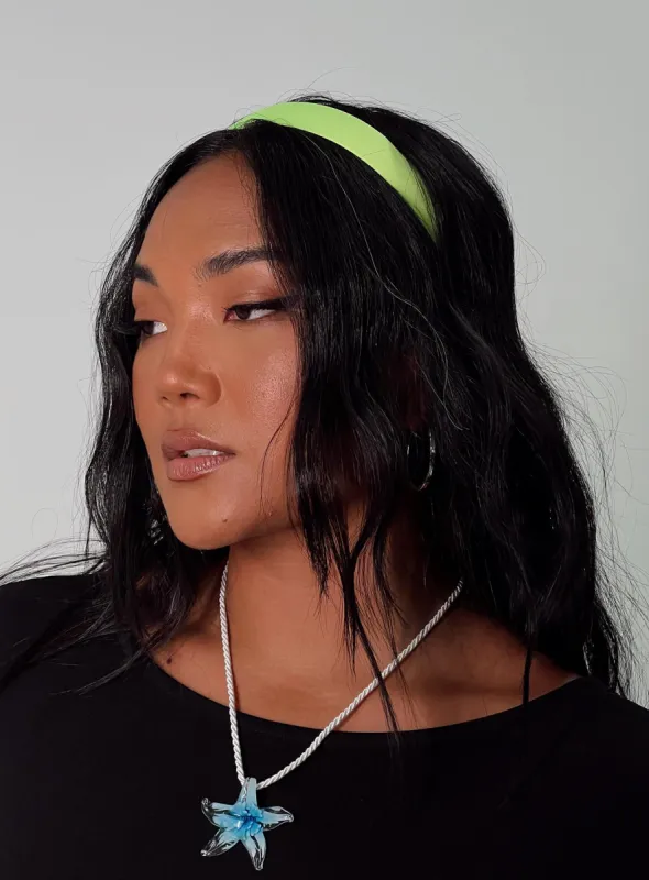 Bratitude Headband Light Green sold by Princess Polly