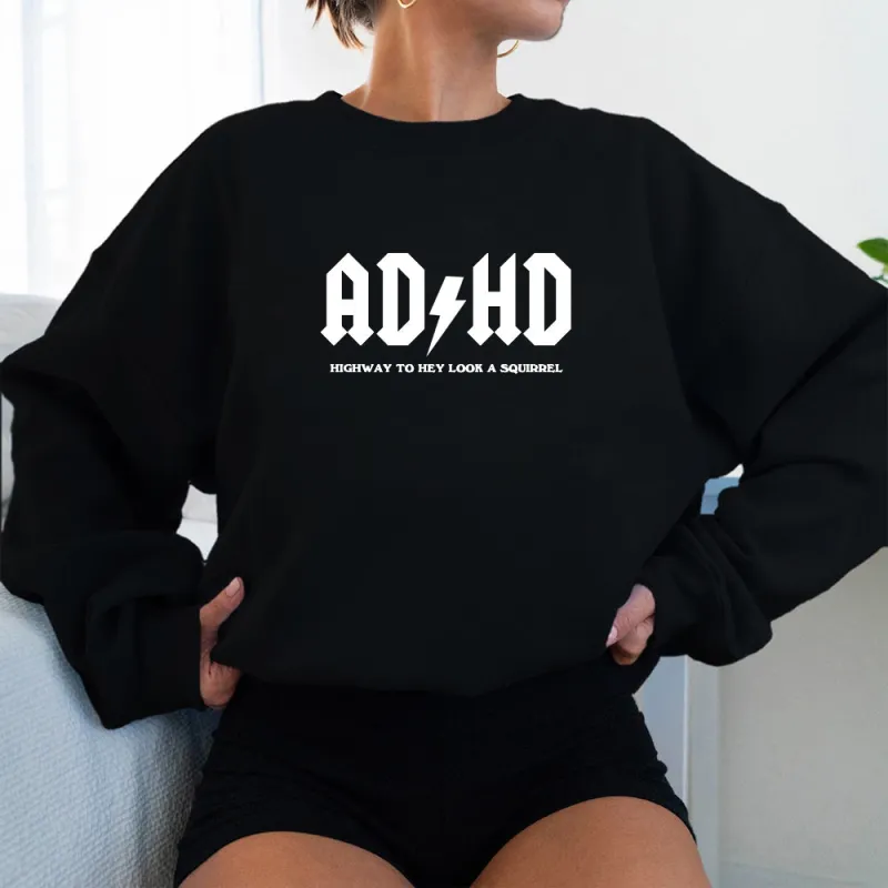 ADHD [UNISEX CREWNECK SWEATSHIRT] sold by PRIVATE PARTY