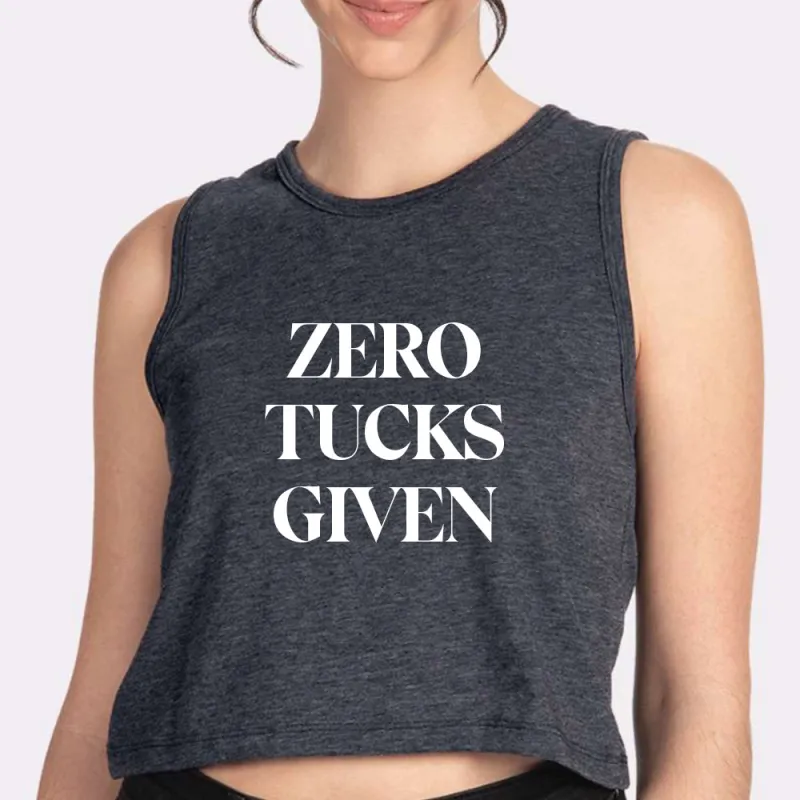 ZERO TUCKS GIVEN [CROP TANK] sold by PRIVATE PARTY