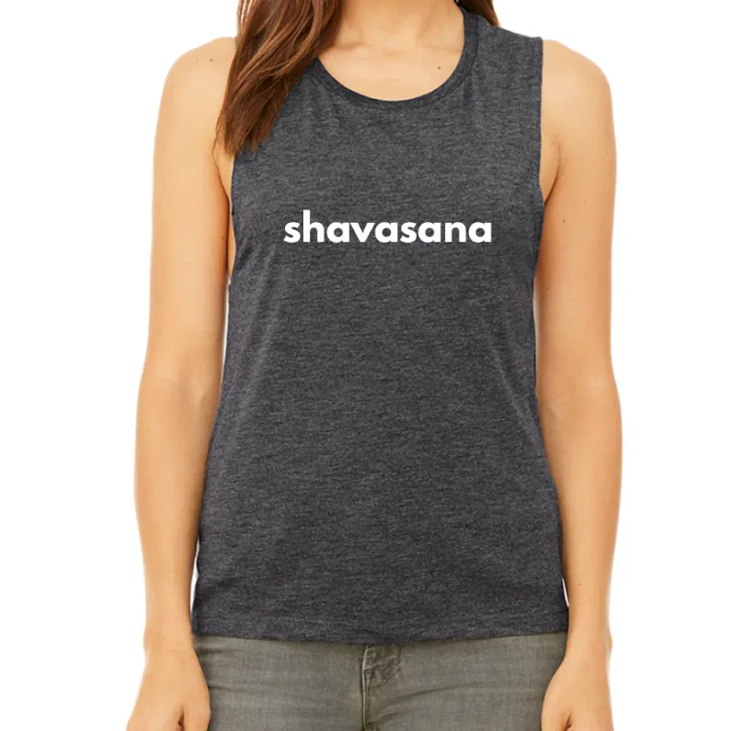 SHAVASANA [WOMEN'S MUSCLE TANK] sold by PRIVATE PARTY