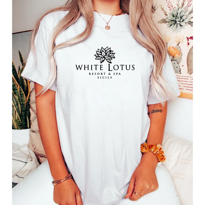 WHITE LOTUS RESORT & SPA SICILY [UNISEX TEE] sold by PRIVATE PARTY