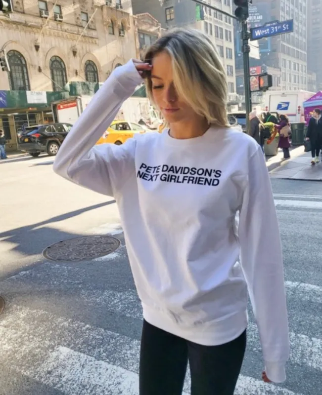 PETE DAVIDSON'S NEXT GIRLFRIEND [UNISEX CREWNECK SWEATSHIRT] made by PRIVATE PARTY