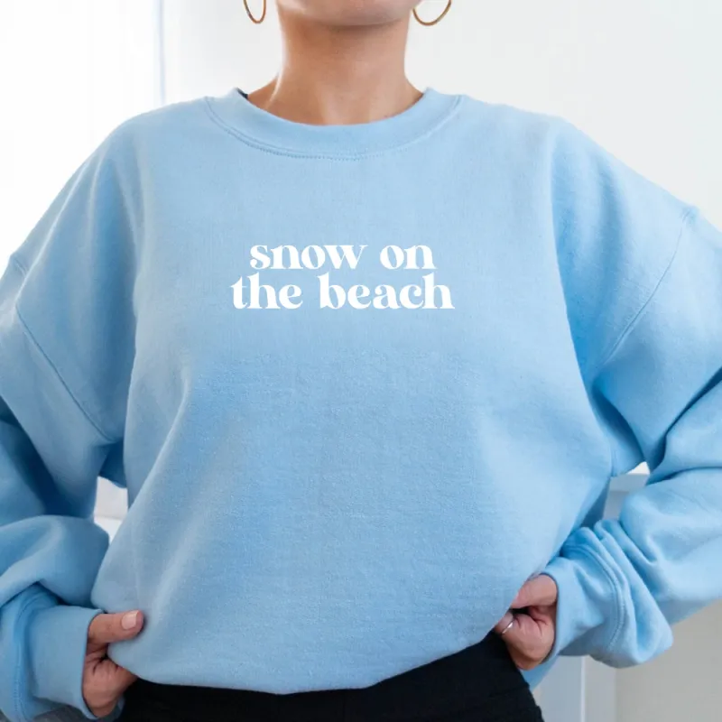 SNOW ON THE BEACH [UNISEX CREWNECK SWEATSHIRT] made by PRIVATE PARTY