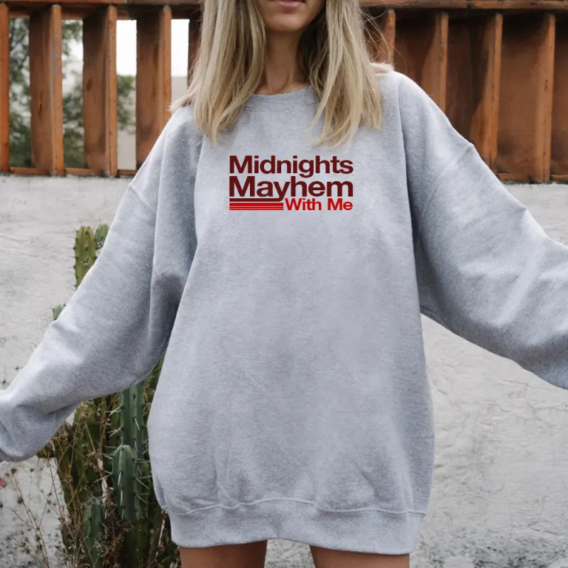MIDNIGHTS MAYHEM WITH ME  [UNISEX CREWNECK SWEATSHIRT] made by PRIVATE PARTY
