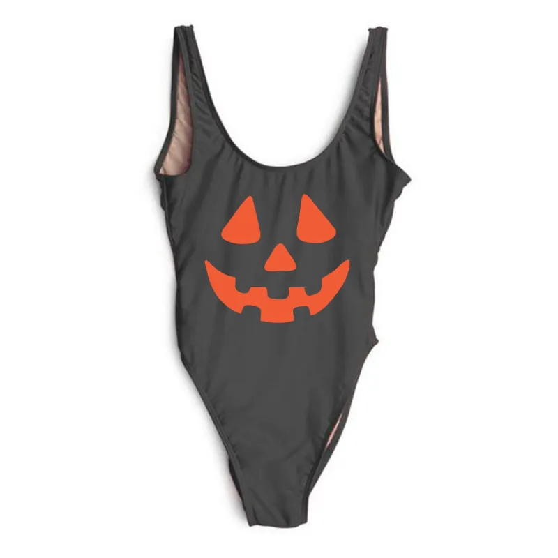 Jack-O'-Lantern Costume [SWIMSUIT] sold by PRIVATE PARTY
