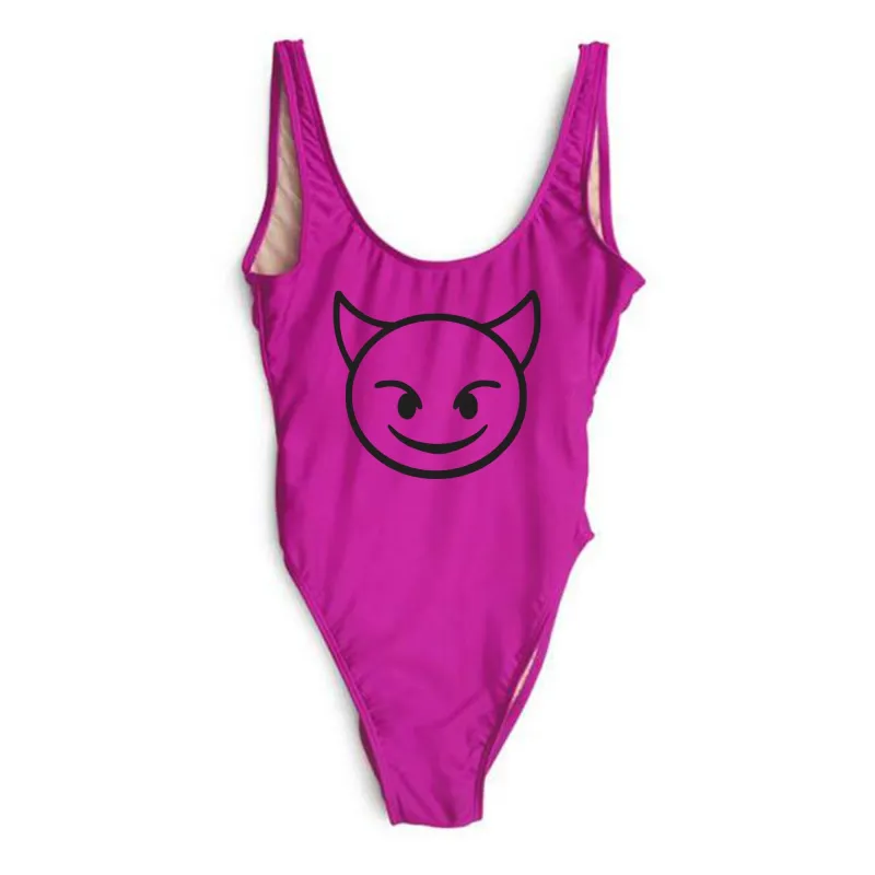 Devil Emoji Costume [SWIMSUIT] sold by PRIVATE PARTY