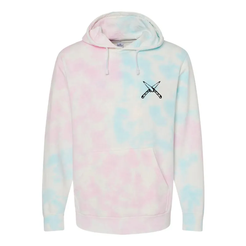 STABBY KNIVES [TIE DYE HOODIE] sold by PRIVATE PARTY
