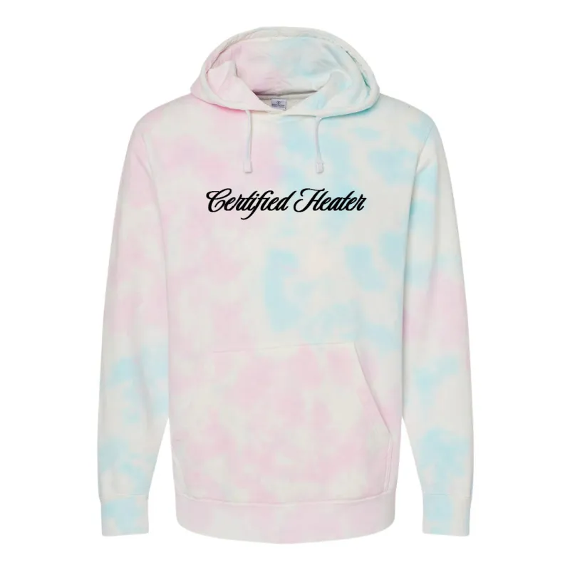 CERTIFIED HEATER [TIE DYE HOODIE] sold by PRIVATE PARTY