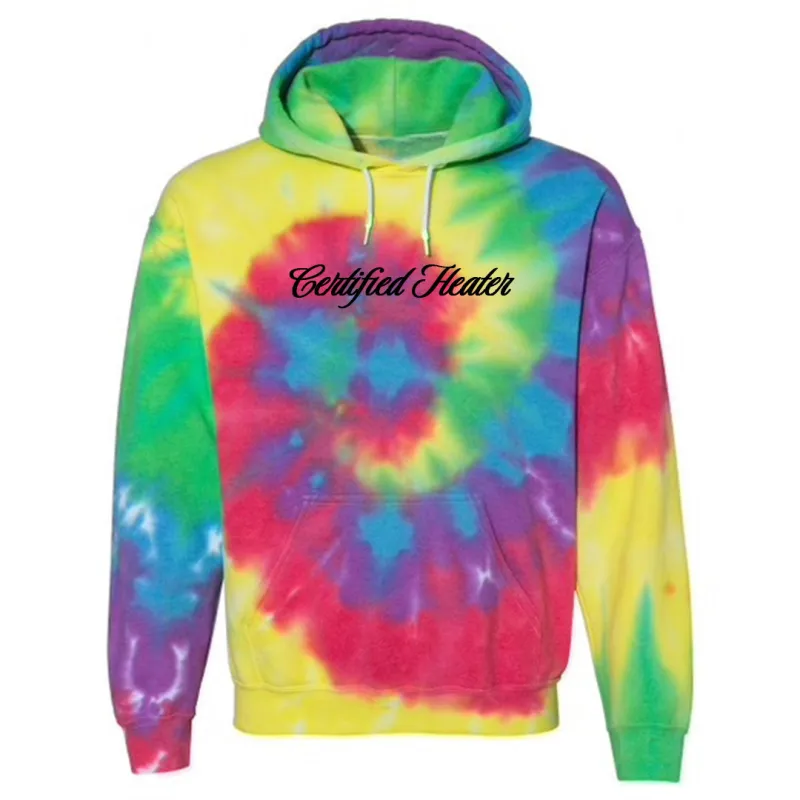 CERTIFIED HEATER [TIE DYE HOODIE] sold by PRIVATE PARTY