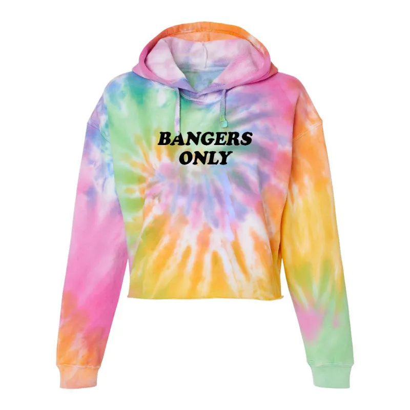 BANGERS ONLY [TIE DYE CROP HOODIE] sold by PRIVATE PARTY