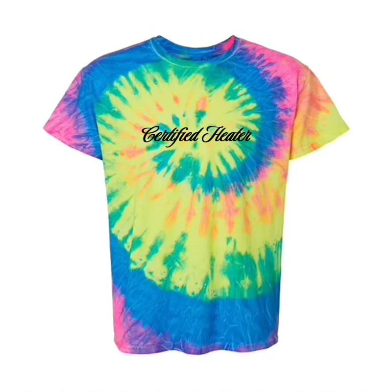 CERTIFIED HEATER [TIE DYE UNISEX TEE] made by PRIVATE PARTY