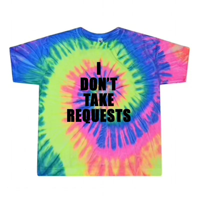 I DON'T TAKE REQUESTS [TIE DYE CROP TEE] sold by PRIVATE PARTY