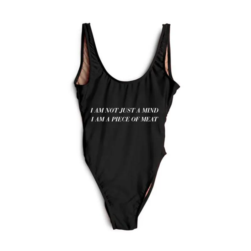 I AM NOT JUST A MIND I AM A PIECE OF MEAT [SWIMSUIT] sold by PRIVATE PARTY