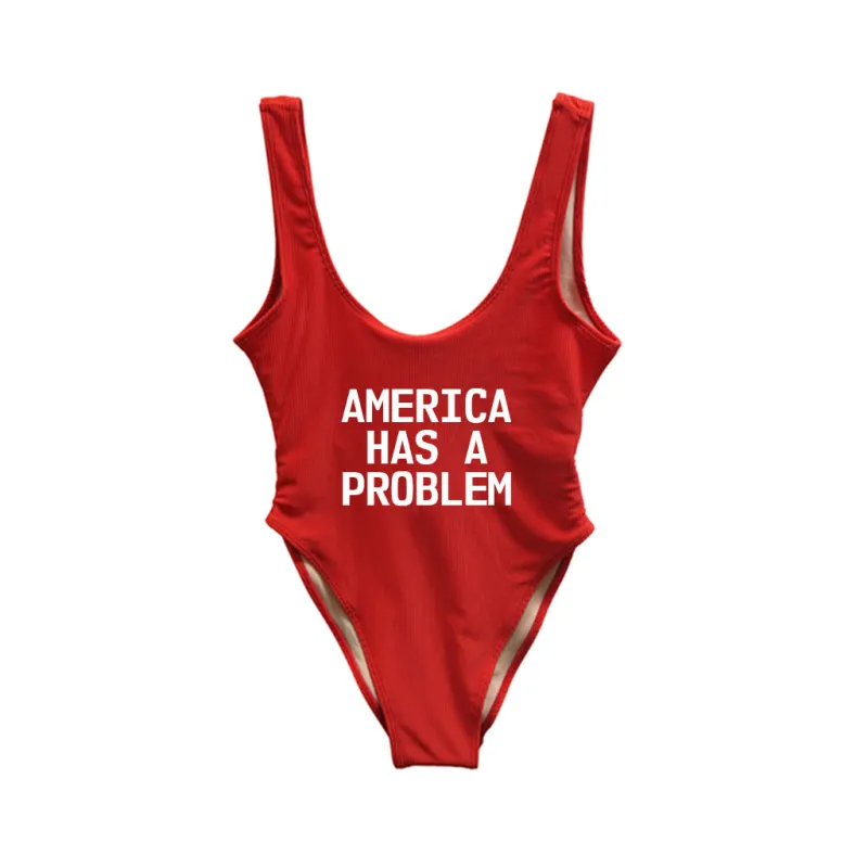 AMERICA HAS A PROBLEM [SWIMSUIT] sold by PRIVATE PARTY