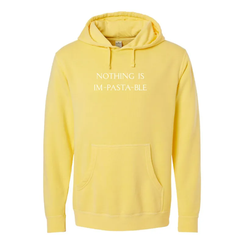 Nothing Is Impastable [Pigment Dyed Hoodie] sold by PRIVATE PARTY