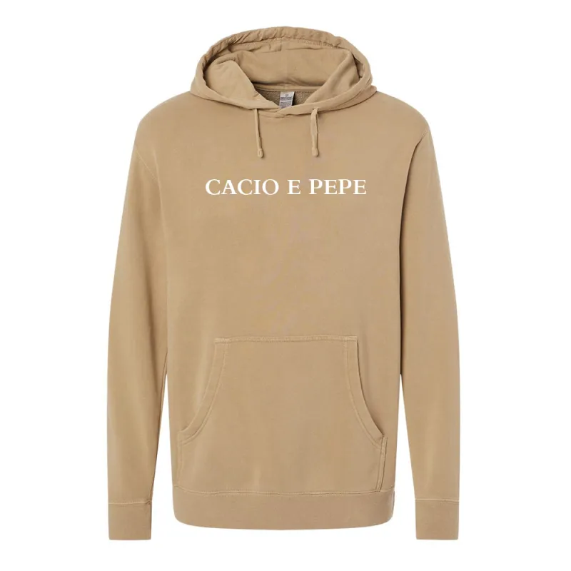 Cacio E Pepe [Pigment Dyed Hoodie] sold by PRIVATE PARTY