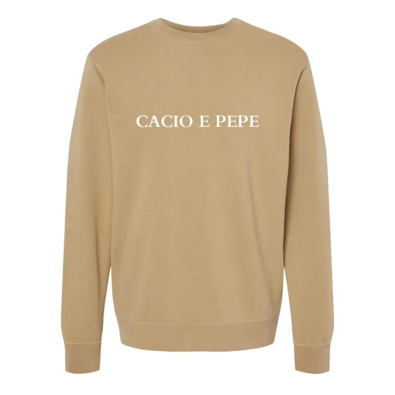 Cacio E Pepe [Pigment Dyed Crewneck] sold by PRIVATE PARTY