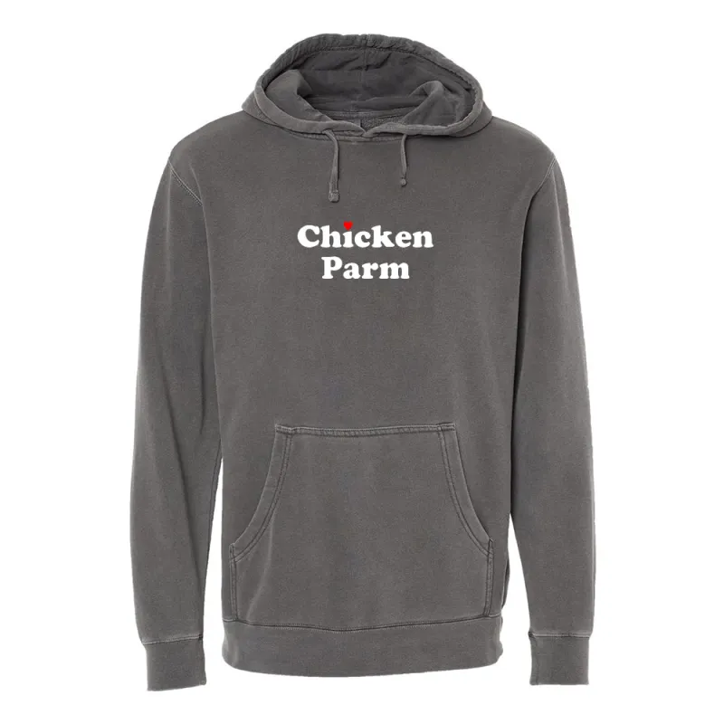 Chicken Parm [Pigment Dyed Hoodie] sold by PRIVATE PARTY