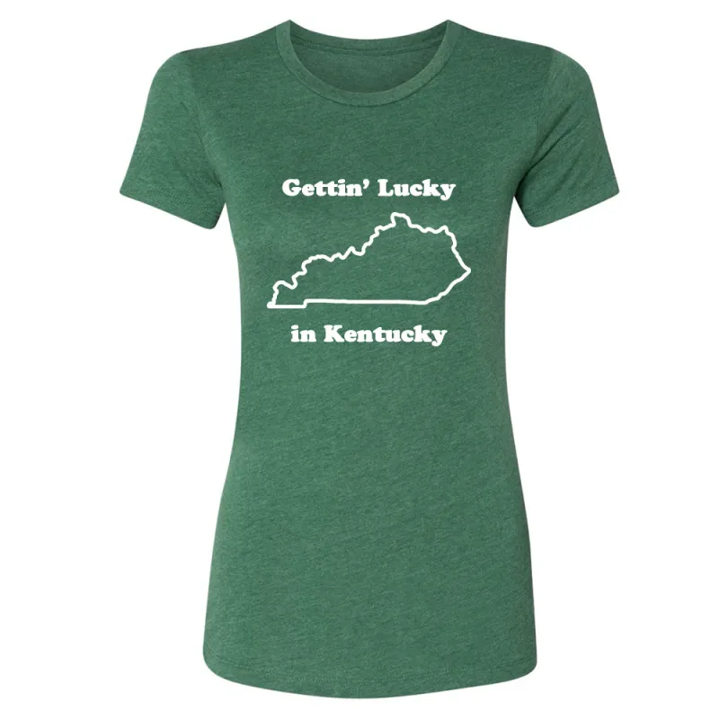 GETTIN' LUCKY IN KENTUCKY [SLIM FIT TEE] made by PRIVATE PARTY