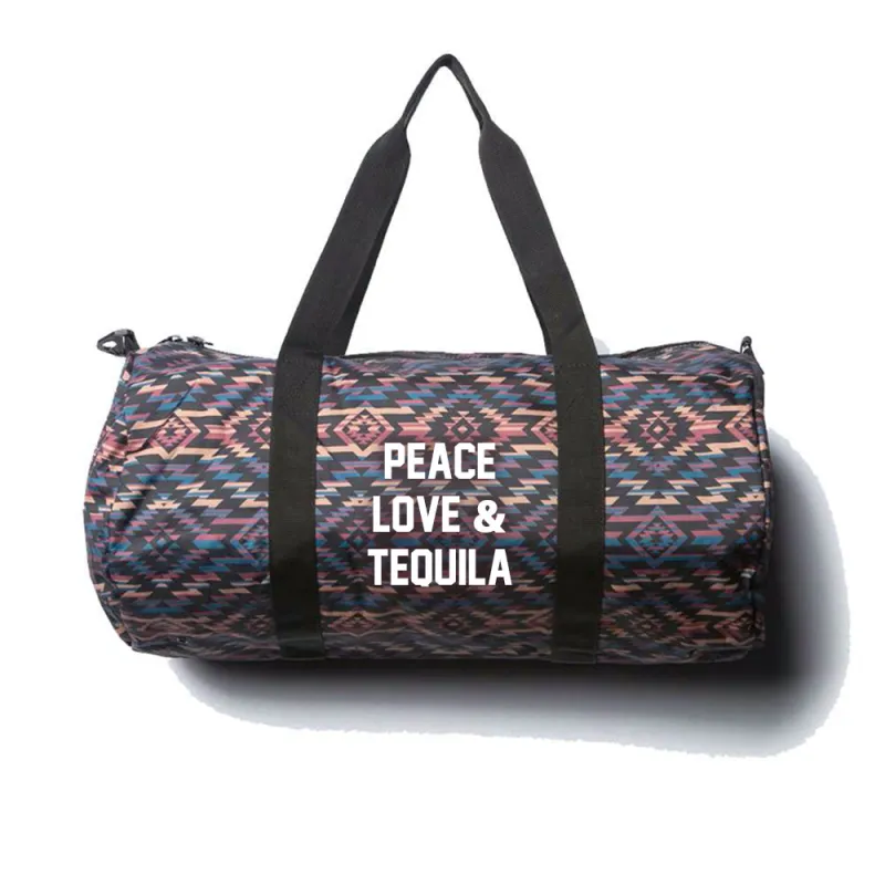 PEACE LOVE & TEQUILA [DAY TRIPPER DUFFEL BAG // SOUTHWEST] sold by PRIVATE PARTY