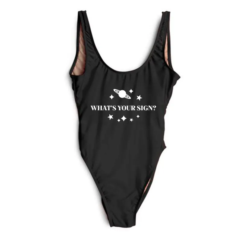 WHAT'S YOUR SIGN? [SWIMSUIT] sold by PRIVATE PARTY