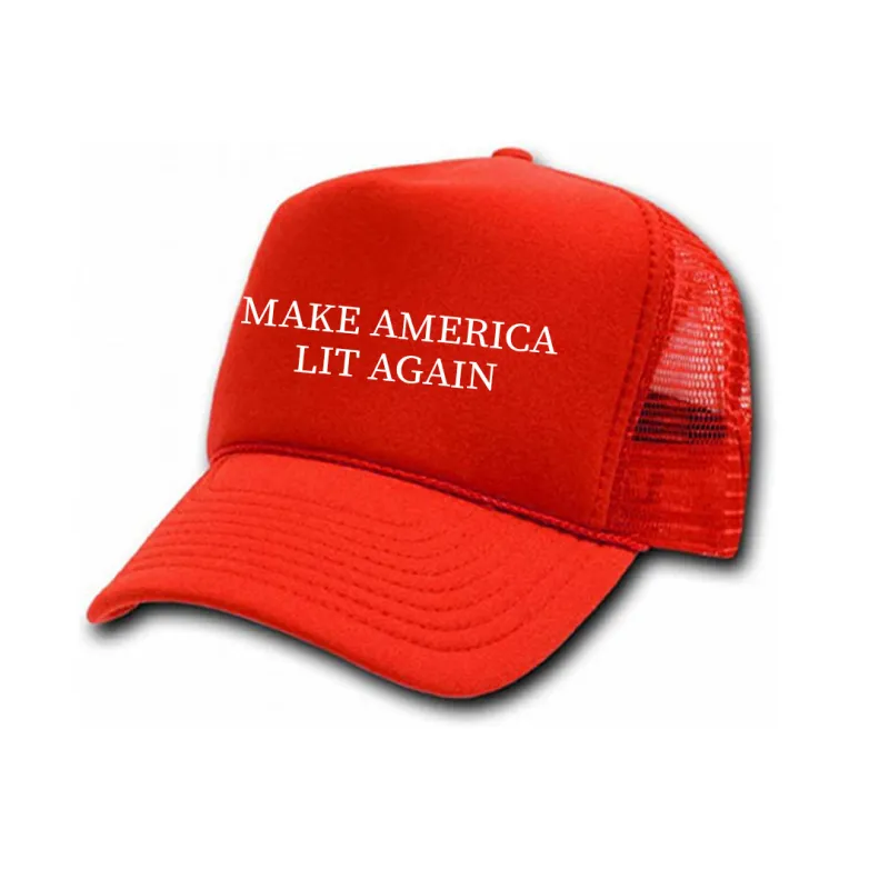 MAKE AMERICA LIT AGAIN [TRUCKER HAT] sold by PRIVATE PARTY