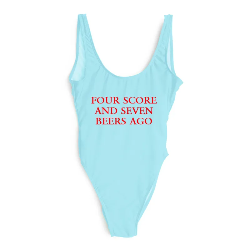 FOUR SCORE AND SEVEN BEERS AGO [SWIMSUIT] sold by PRIVATE PARTY