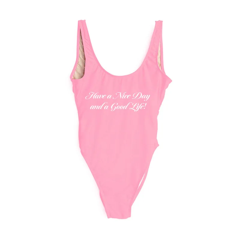 HAVE A NICE DAY& A GOOD LIFE! [SWIMSUIT] sold by PRIVATE PARTY