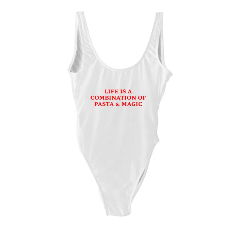 LIFE IS A COMBINATION OF PIZZA & MAGIC [SWIMSUIT] sold by PRIVATE PARTY