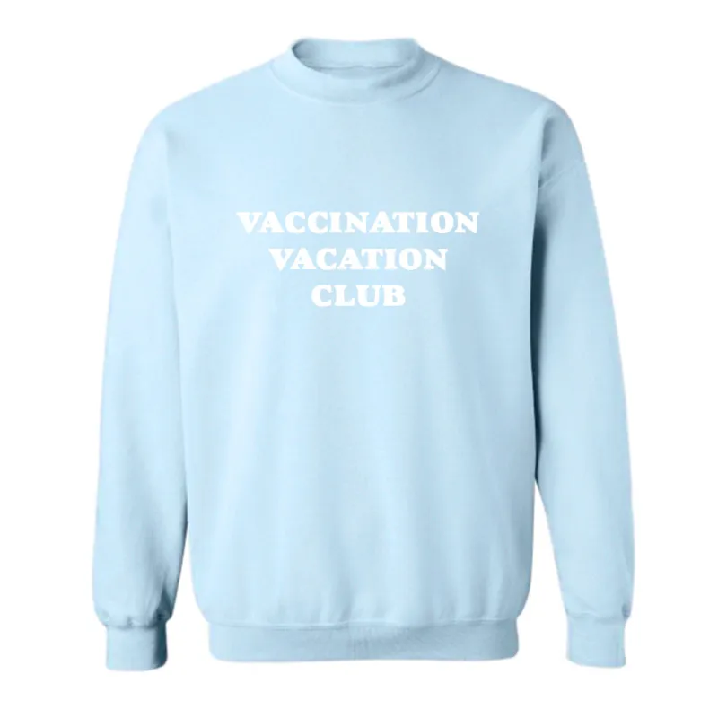 VACCINATOON VACATION CLUB [UNISEX CREWNECK SWEATSHIRT] sold by PRIVATE PARTY