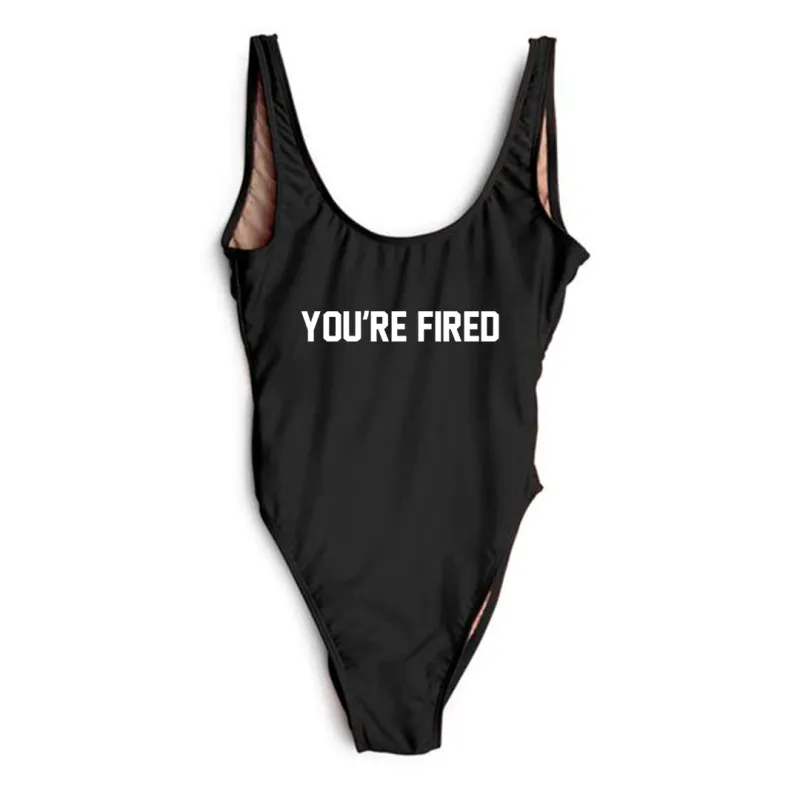 YOU'RE FIRED (upside down) [SWIMSUIT] sold by PRIVATE PARTY