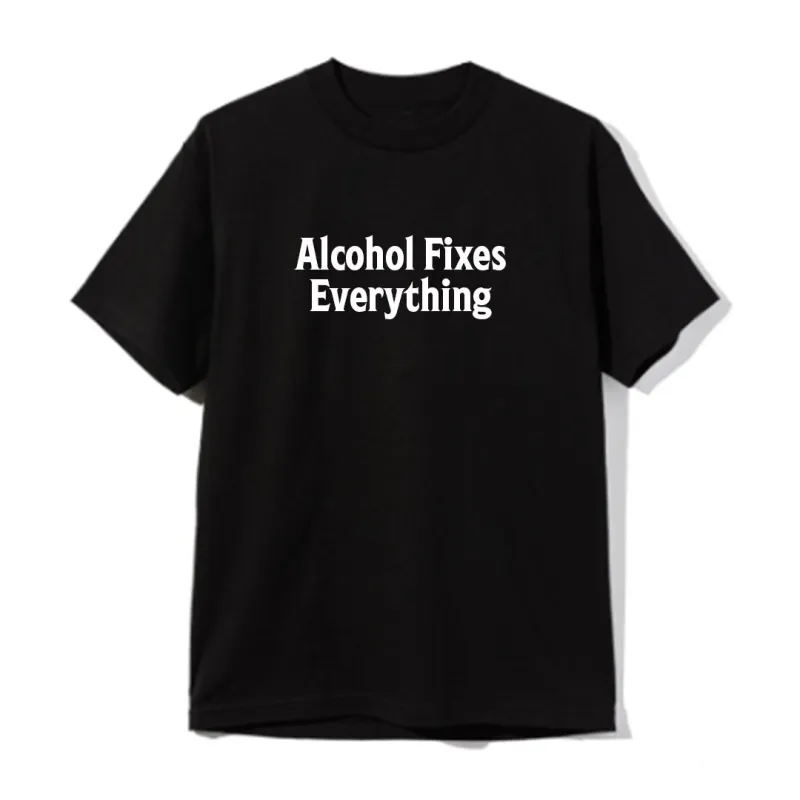ALCOHOL FIXES EVERYTHING [UNISEX TEE] sold by PRIVATE PARTY