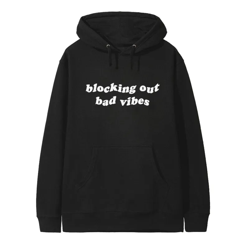 BLOCKING OUT BAD VIBES  [HOODIE] sold by PRIVATE PARTY