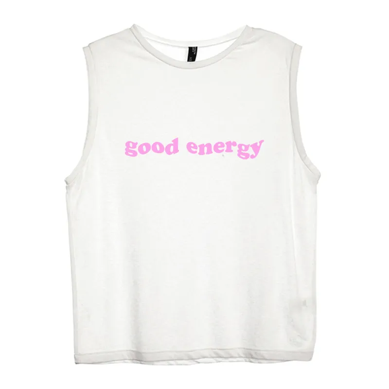 GOOD ENERGY [WOMEN'S MUSCLE TANK] sold by PRIVATE PARTY