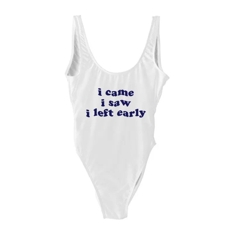 I CAME I SAW I LEFT EARLY [SWIMSUIT] sold by PRIVATE PARTY