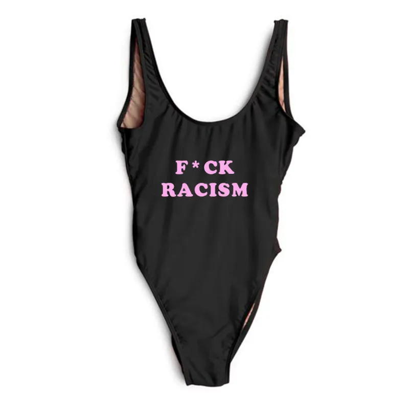F*CK RACISM [SWIMSUIT] sold by PRIVATE PARTY