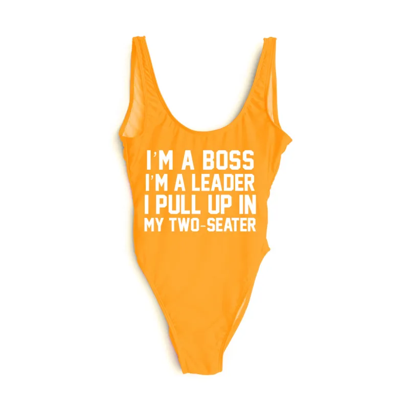 I'M A BOSS I'M A LEADER I PULL UP IN MY TWO-SEATER [SWIMSUIT] sold by PRIVATE PARTY