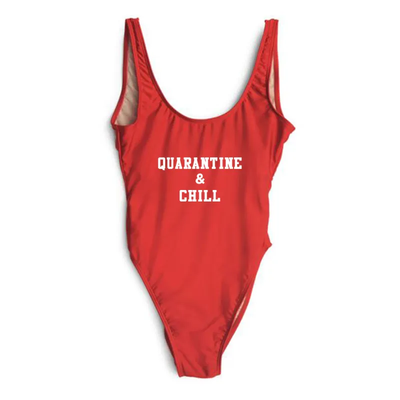 QUARANTINE & CHILL [SWIMSUIT] sold by PRIVATE PARTY