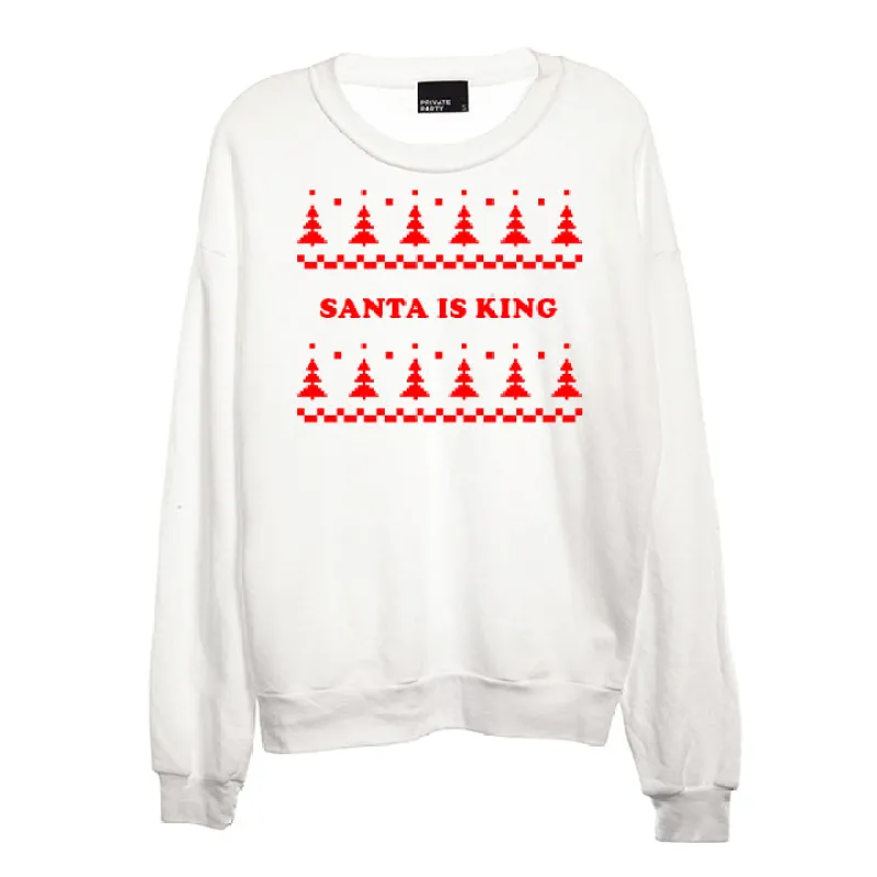 SANTA IS KING [UNISEX CREWNECK SWEATSHIRT] sold by PRIVATE PARTY
