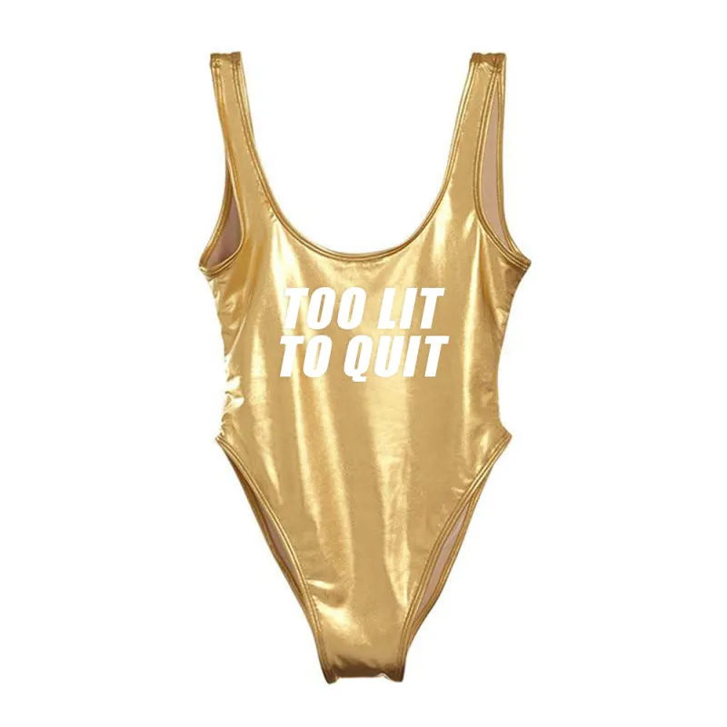 TOO LIT TO QUIT [SWIMSUIT] sold by PRIVATE PARTY