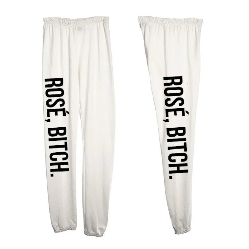 ROSÉ, BITCH. [WOMEN'S SWEATPANTS] sold by PRIVATE PARTY