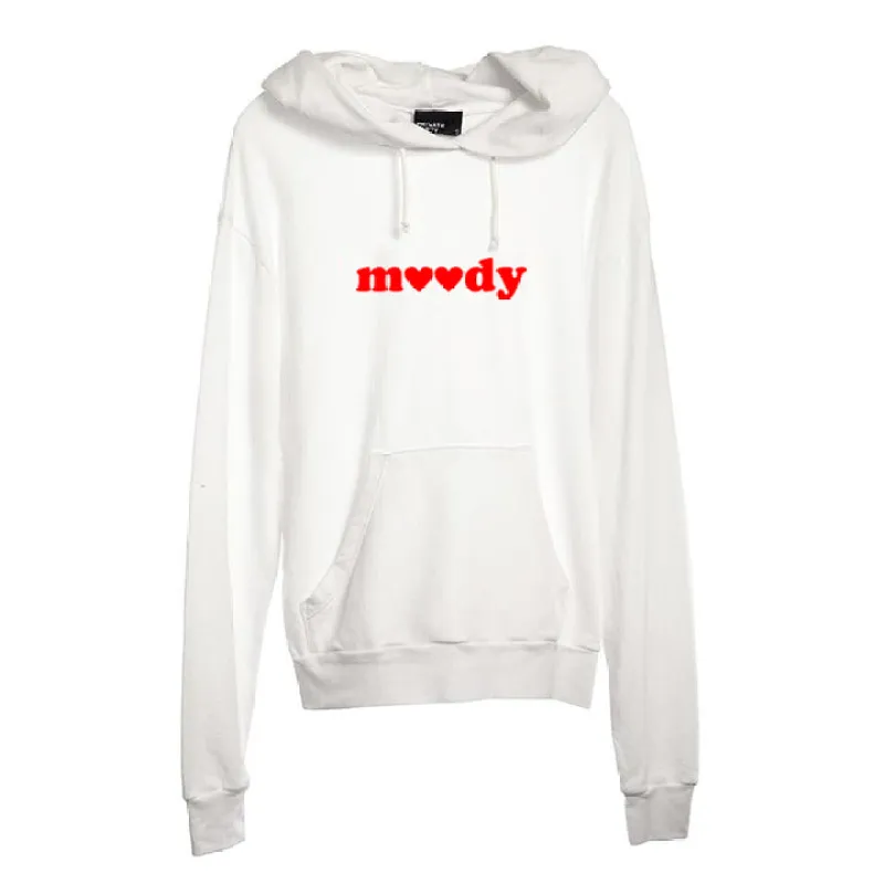 MOODY W/ HEARTS [UNISEX HOODIE] sold by PRIVATE PARTY