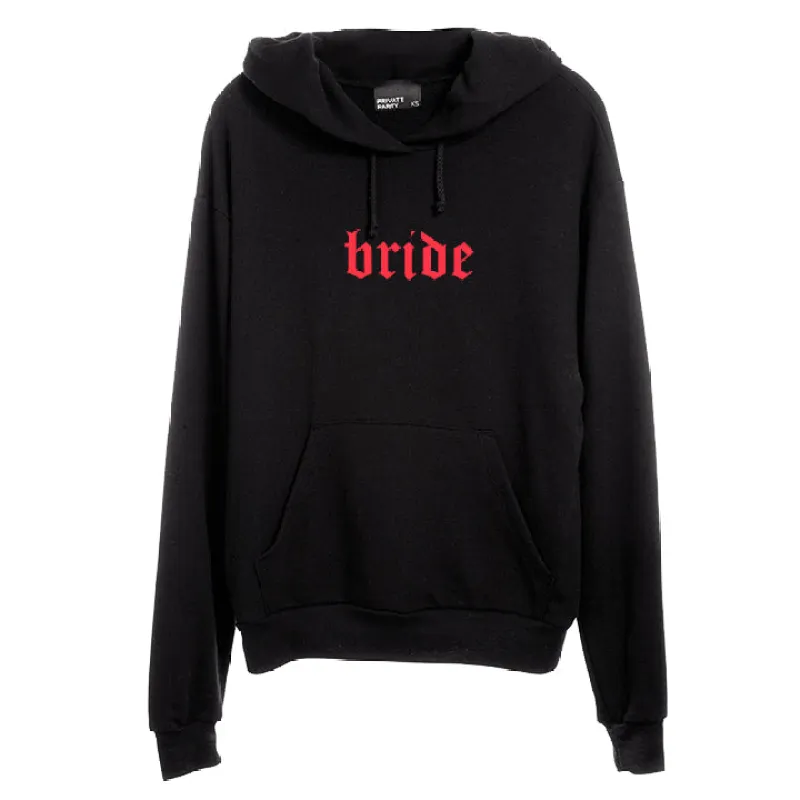 BRIDE // NEW FONT [UNISEX HOODIE] made by PRIVATE PARTY