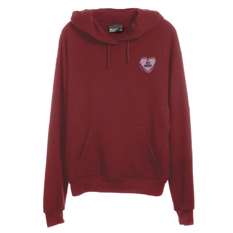 GO AWAY HEART PATCH [UNISEX HOODIE] sold by PRIVATE PARTY