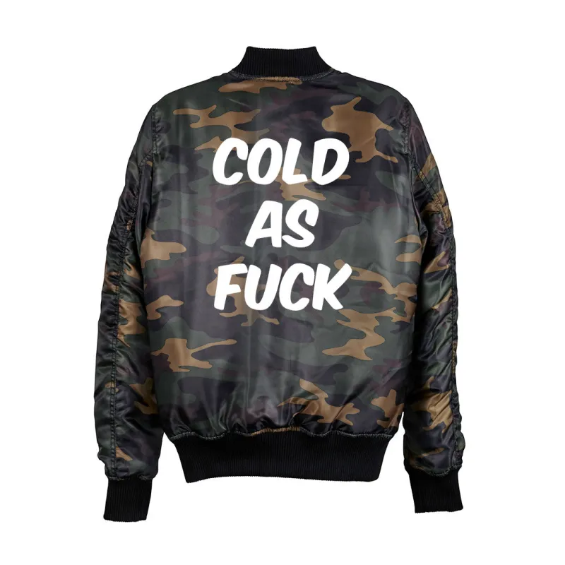 COLD AS FUCK BOMBER [UNISEX] sold by PRIVATE PARTY