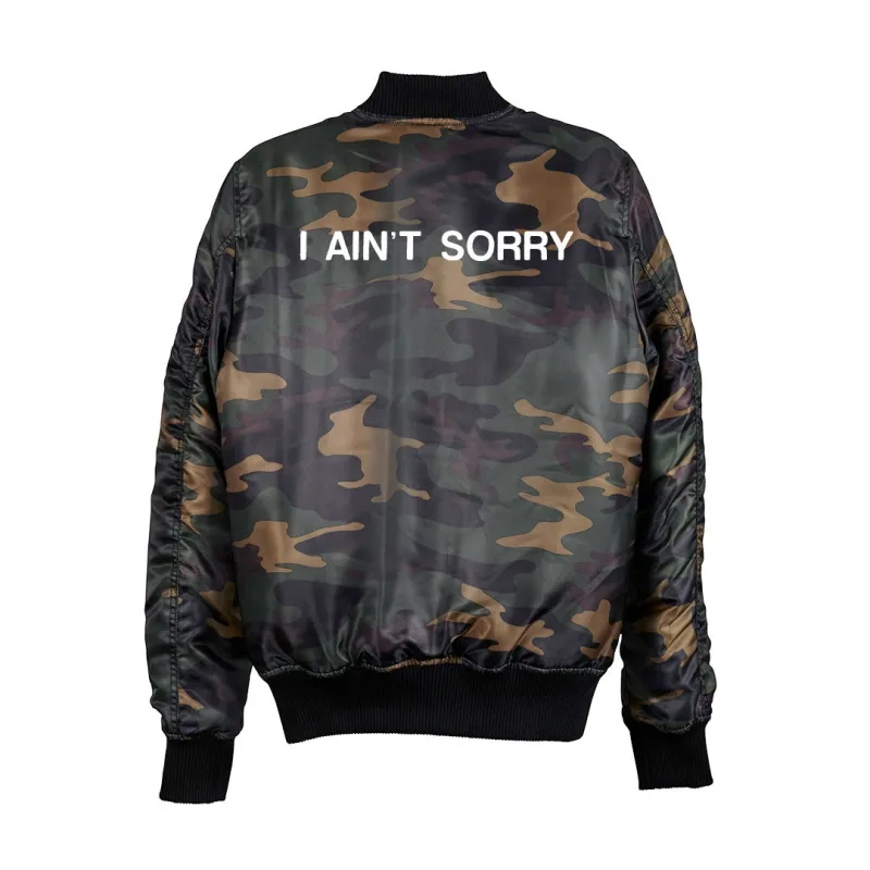 I AIN'T SORRY BOMBER [UNISEX] sold by PRIVATE PARTY