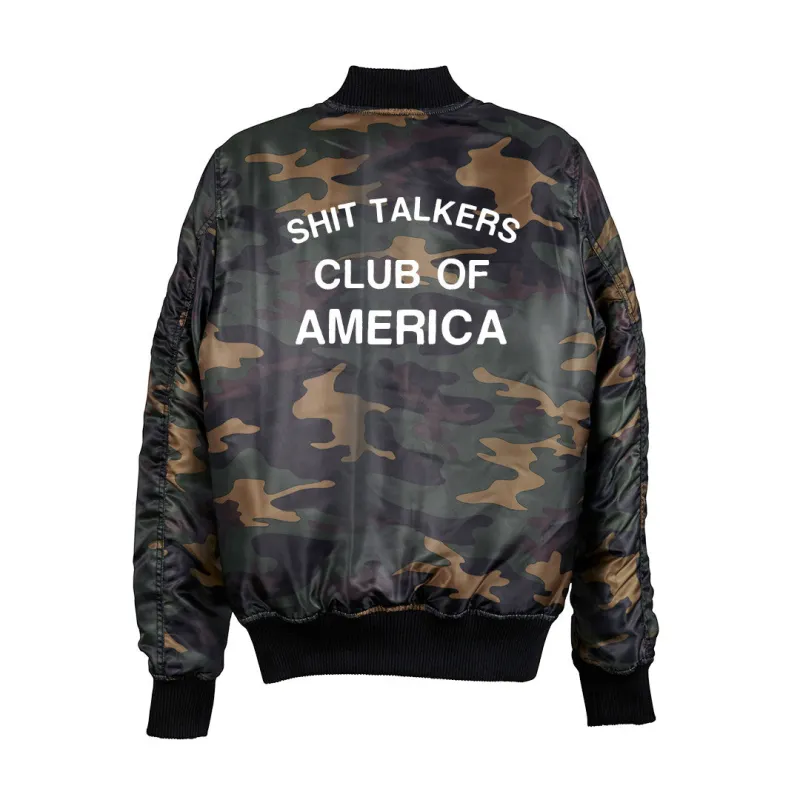 SHIT TALKERS CLUB OF AMERICA BOMBER [UNISEX] sold by PRIVATE PARTY